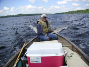 Heading to Farm Island on Eagle Lake for 5 days of fishing